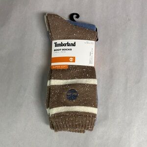 New Timberland Socks Women’s 2 Pair Super Soft Boot Socks Casual Activewear